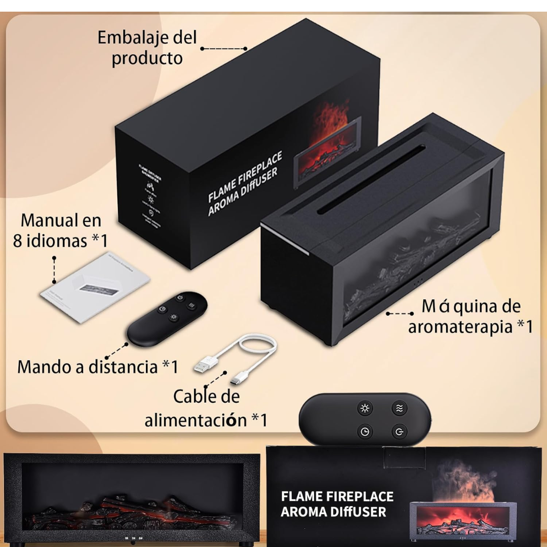 Humidificador de chimenea difusor de aromas